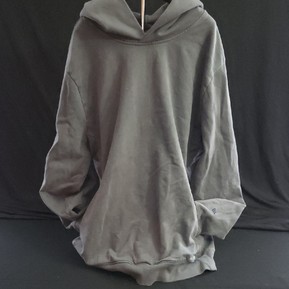 Men's Oversized Grey Pullover Hoodie Sweatshirt